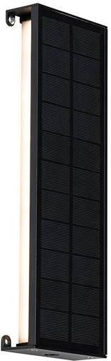 QAZQA Buiten Wandlamp Zwart 30 Cm Incl. Led 4-staps Dimbaar Met Solar Serena