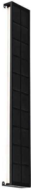 QAZQA Buiten Wandlamp Zwart 60 Cm Incl. Led 4-staps Dimbaar Met Solar Serena