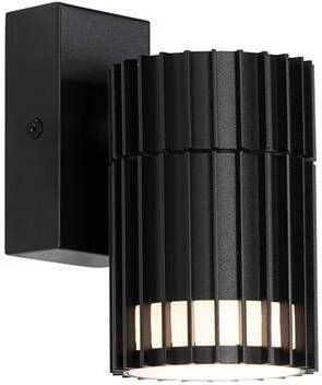 QAZQA Design Buiten Wandlamp Zwart Ip44 Boris
