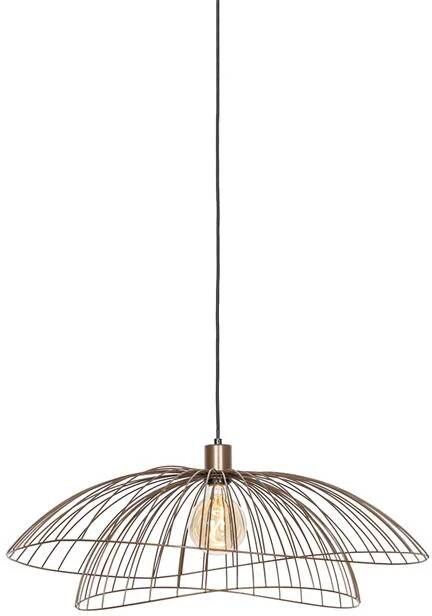 QAZQA Design Hanglamp Donkerbrons 66 Cm Pua
