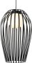QAZQA Design hanglamp zwart met opaal IP44 Angela - Thumbnail 1