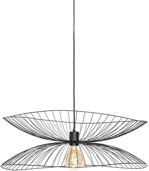 QAZQA Design hanglamp zwart Pua