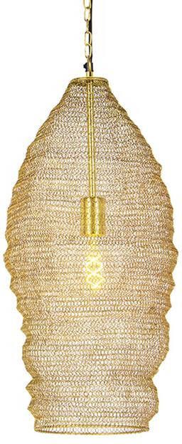 QAZQA Oosterse hanglamp goud 25 cm Nidum