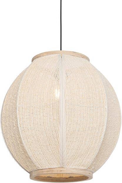 QAZQA Oosterse Hanglamp Naturel 46 Cm Rob