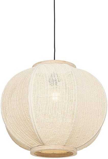 QAZQA Oosterse Hanglamp Naturel 48 Cm Rob