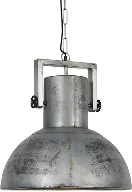 QAZQA Industriële Hanglamp Grijs 40 Cm Samia Sabo