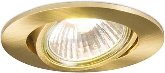 QAZQA Inbouwspot cisco Goud messing Modern D 90mm