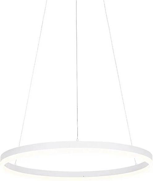 QAZQA Design hanglamp wit 60 cm incl. LED 3-staps dimbaar Anello