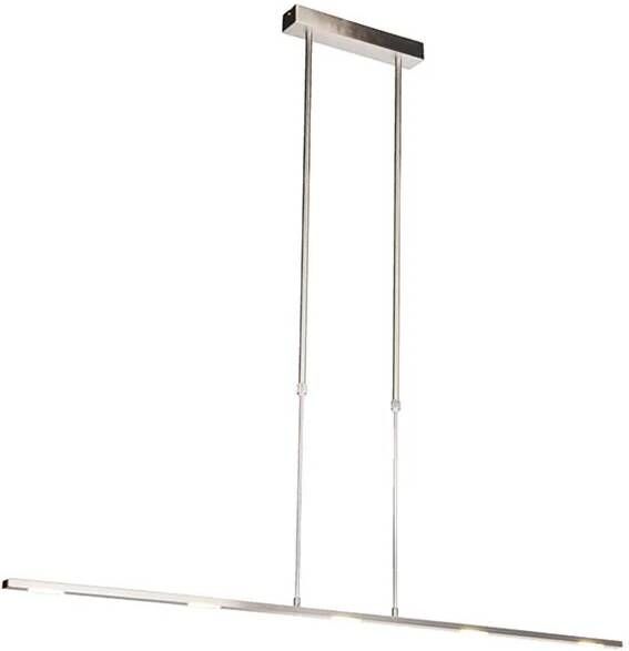 QAZQA Moderne hanglamp staal incl. LED verstelbaar Bold