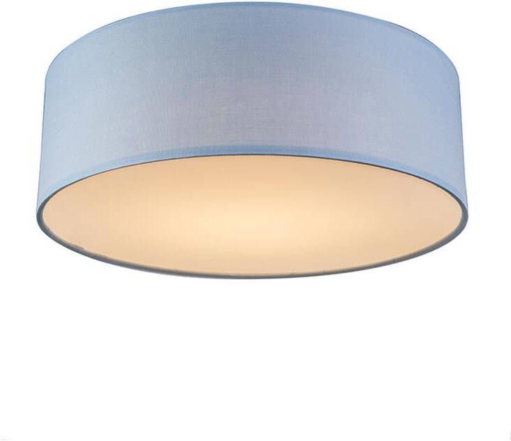 QAZQA Plafondlamp blauw 30 cm incl. LED Drum LED