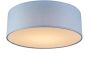 QAZQA drum led Plafondlamp 1 lichts H 125 mm Blauw - Thumbnail 2