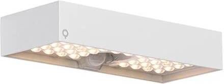QAZQA Buiten wandlamp wit met dimlicht en sensor op solar Kayo