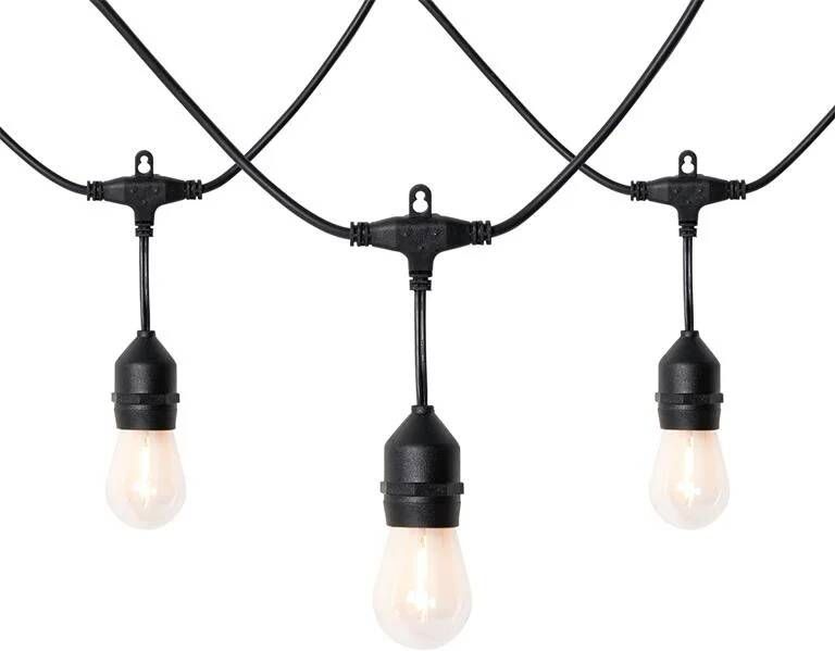 QAZQA Lichtsnoer LED 10 meter 10-lichts helder IP44 Chill