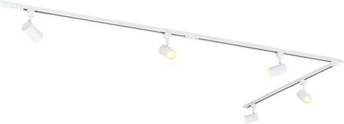 QAZQA Modern Railsysteem Met 5 Spots Wit 1-fase Iconic Jeana