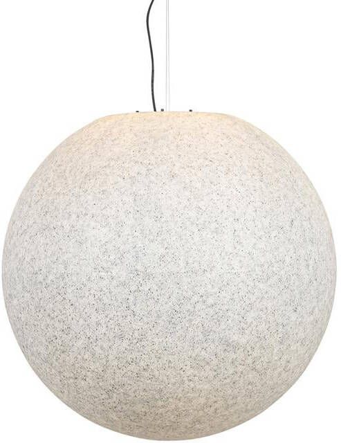 QAZQA Moderne Buiten Hanglamp Grijs 77 Cm Ip65 Nura