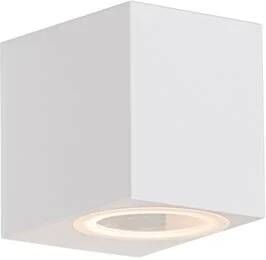QAZQA Moderne Buiten Wandlamp Wit Kunststof Baleno