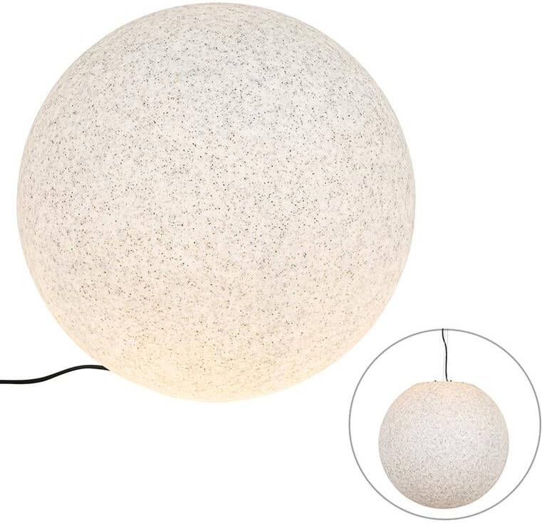 QAZQA Moderne buitenlamp grijs 56 cm IP65 Nura