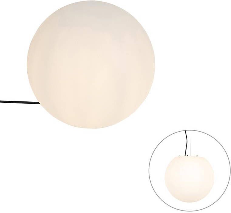 QAZQA Moderne buitenlamp wit 35 cm IP65 Nura