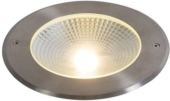 QAZQA Bridge Moderne LED Buitenlamp bol 1 lichts Ø 210 mm Staal Buitenverlichting