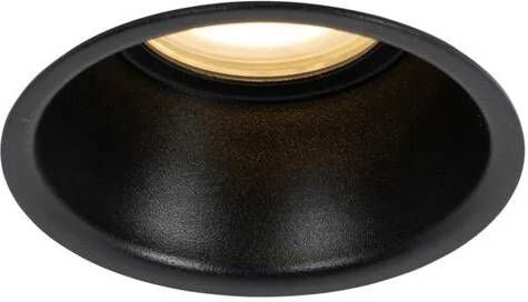 QAZQA Moderne inbouwspot zwart GU10 50mm IP44 Dept