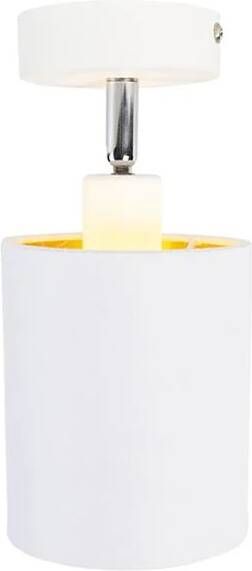 QAZQA Moderne Plafondlamp Wit Lofty