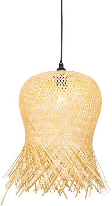 QAZQA Oosterse Buiten Hanglamp Bamboe Ip44 Carlos