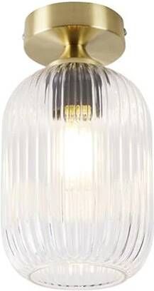 QAZQA Plafondlamp banci Goud|messing Art Deco D 140mm