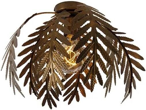 QAZQA Vintage plafondlamp goud 34 cm Botanica