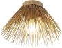 QAZQA broom Landelijke Plafondlamp 1 lichts Ø 30 cm Goud messing Woonkamer Slaapkamer Keuken - Thumbnail 2