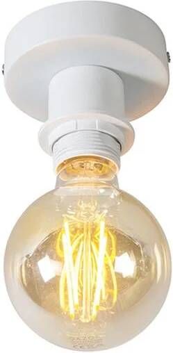 QAZQA Plafondlamp combi Wit Modern D 100mm