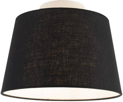 QAZQA Plafondlamp combi Zwart Klassiek | Antiek D 250mm