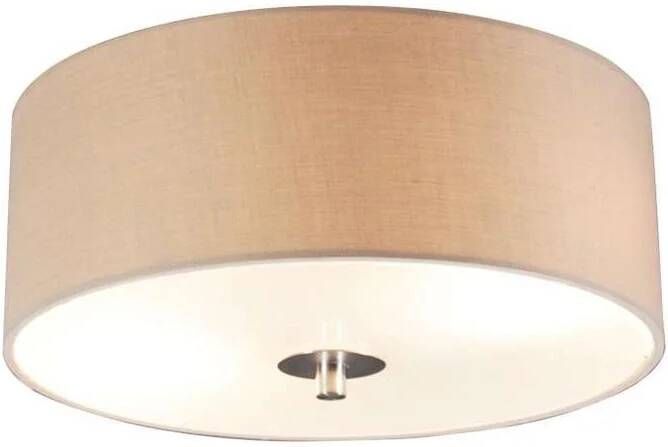 QAZQA Landelijke plafondlamp beige 30 cm Drum