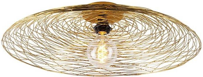 QAZQA Oosterse plafondlamp goud 60 cm Glan