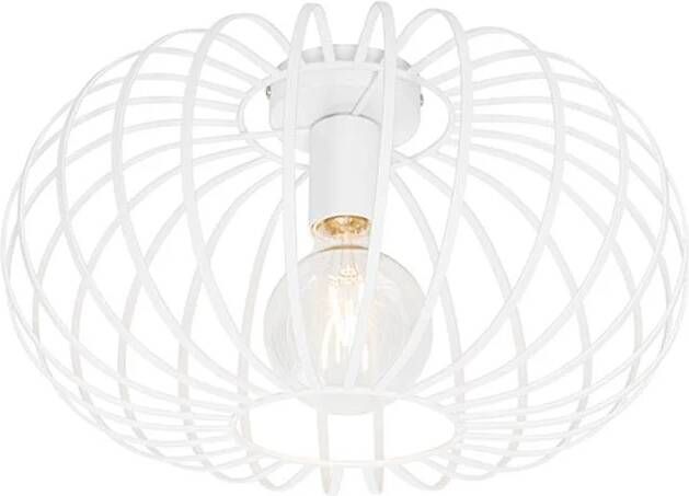 QAZQA Design Plafondlamp Wit 39 Cm Johanna