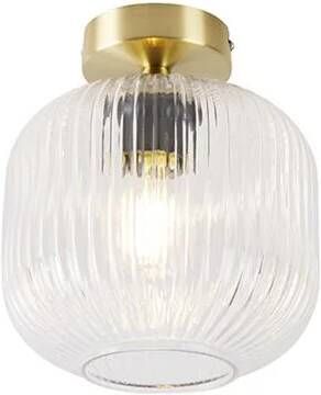 QAZQA Plafondlamp karel Goud|messing Art Deco D 200mm