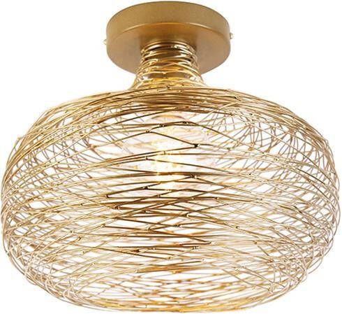 QAZQA Design Plafondlamp Goud Sarella
