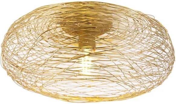 QAZQA Plafondlamp sarella Goud Design D 400mm
