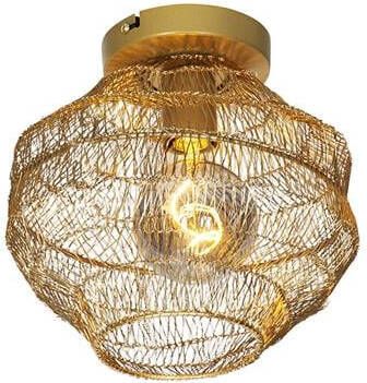 QAZQA Oosterse Plafondlamp Goud 25 Cm Vadi