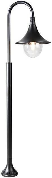 QAZQA Smart buiten lantaarn zwart 125 cm IP44 incl. Wifi A60 Daphne