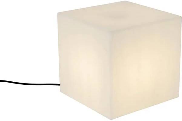 QAZQA Smart Buitenlamp Wit 30 Cm Vierkant Incl. Led A60 Ip44 Nura