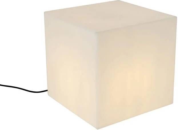 QAZQA Smart Buitenlamp Wit 38 Cm Vierkant Incl. Led A60 Ip44 Nura