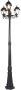 QAZQA capital Klassieke LED Smart Lantaarn incl. wifi 3 lichts H 216 cm Zwart Buitenverlichting - Thumbnail 2