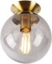 QAZQA 106262 pallon Art Deco LED Smart Plafondlamp incl. wifi 1 lichts Ø 20 cm Goud messing Woonkamer Slaapkamer Keuken - Thumbnail 2