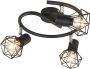 QAZQA mosh Moderne Dimbare LED Smart Plafondspot Spotje Opbouwspot incl. wifi met Dimmer 3 lichts Ø 42 cm Zwart Woonkamer Slaapkamer Keuken - Thumbnail 2