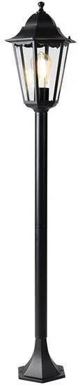 QAZQA Smart staande buitenlantaarn zwart 120 cm incl. Wifi ST64 New