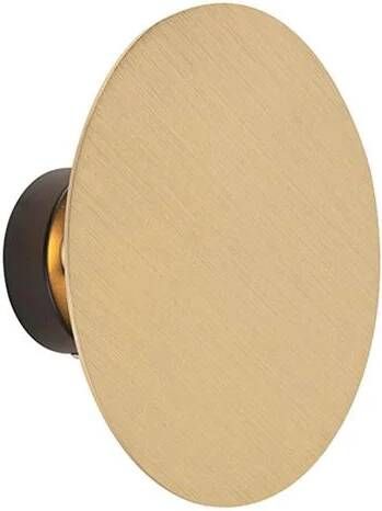QAZQA Smart wandlamp rond goud incl. 2 Wifi g9 Pulley