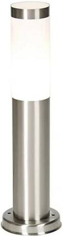 QAZQA Moderne buitenlamp paal staal 45 cm IP44 Rox