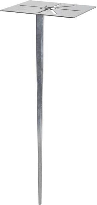 QAZQA grondpin Moderne Universeel thermisch verzinkte grondpin L 160 mm Staal Buitenverlichting