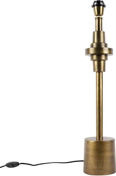 QAZQA Art Deco tafellamp brons zonder kap Diverso