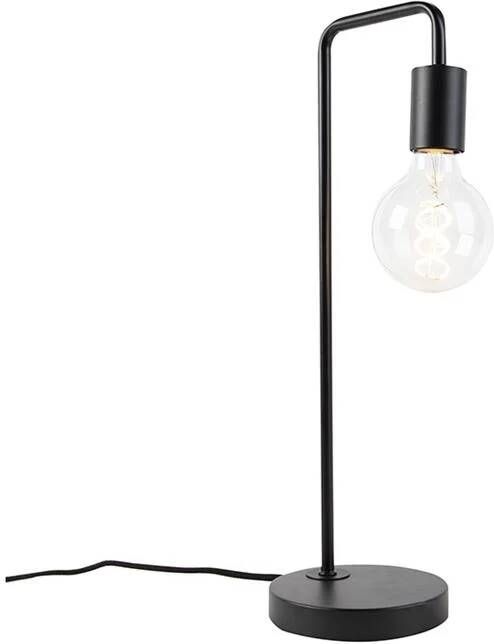 QAZQA Tafellamp facil Zwart Modern L 185mm